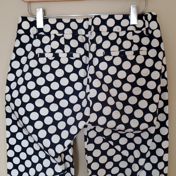 J. Crew Stretch CityFit polka dot pants - Picture 5 of 6